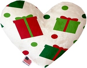 All the Presents! Canvas Heart Dog Toy
