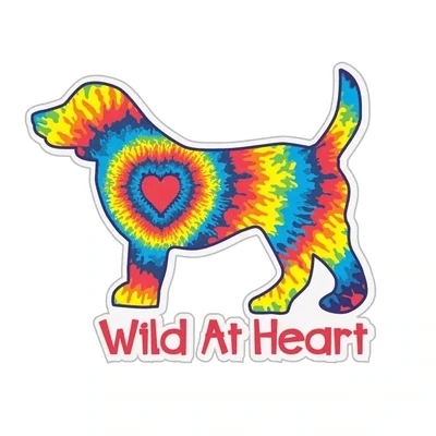 Dog Sticker Wild At Heart