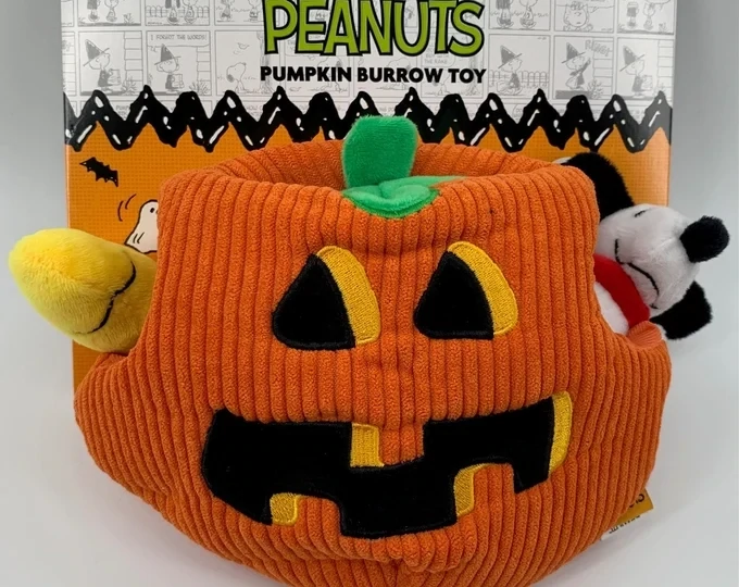 Peanuts Pumpkin Burrow Dog Toy