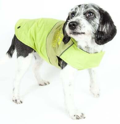 Touchdog Lightening-Shield Waterproof 2-in-1 Convertible Dog Jacket 