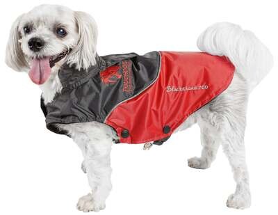 Touchdog Subzero-Storm Waterproof 3M Reflective Dog Coat w/ Blackshark technology - Red/Black