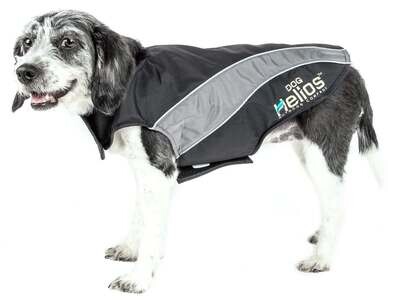 Helios Octane Softshell Reflective Dog Jacket - Black/Grey