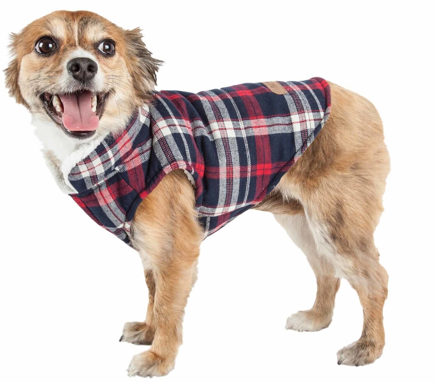 Pet Life 'Puddler' Plaid Insulated Dog Coat