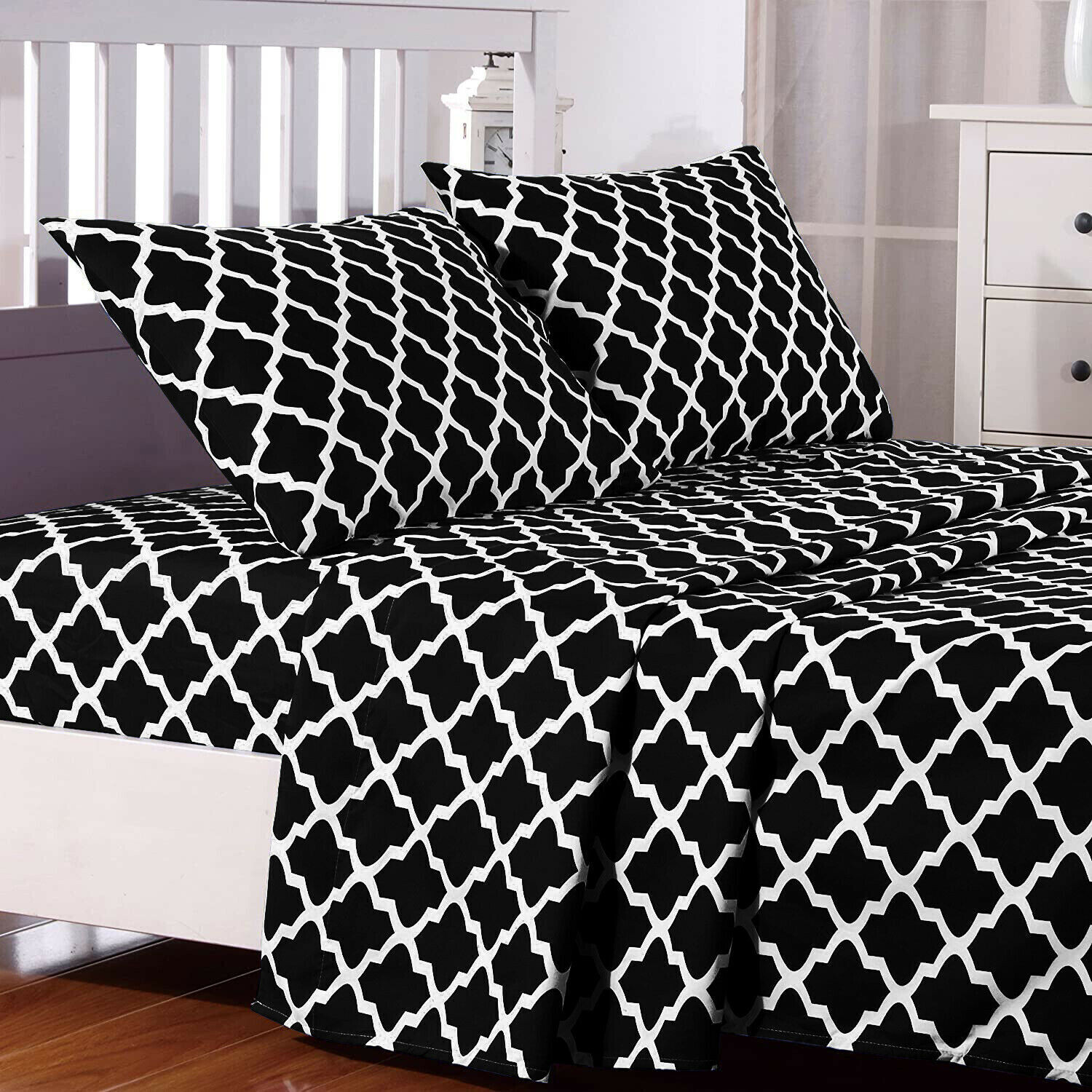 Egyptian Cotton Set 1800 Thread Count with Deep Pockets Soft Comfortable Bed Sheets