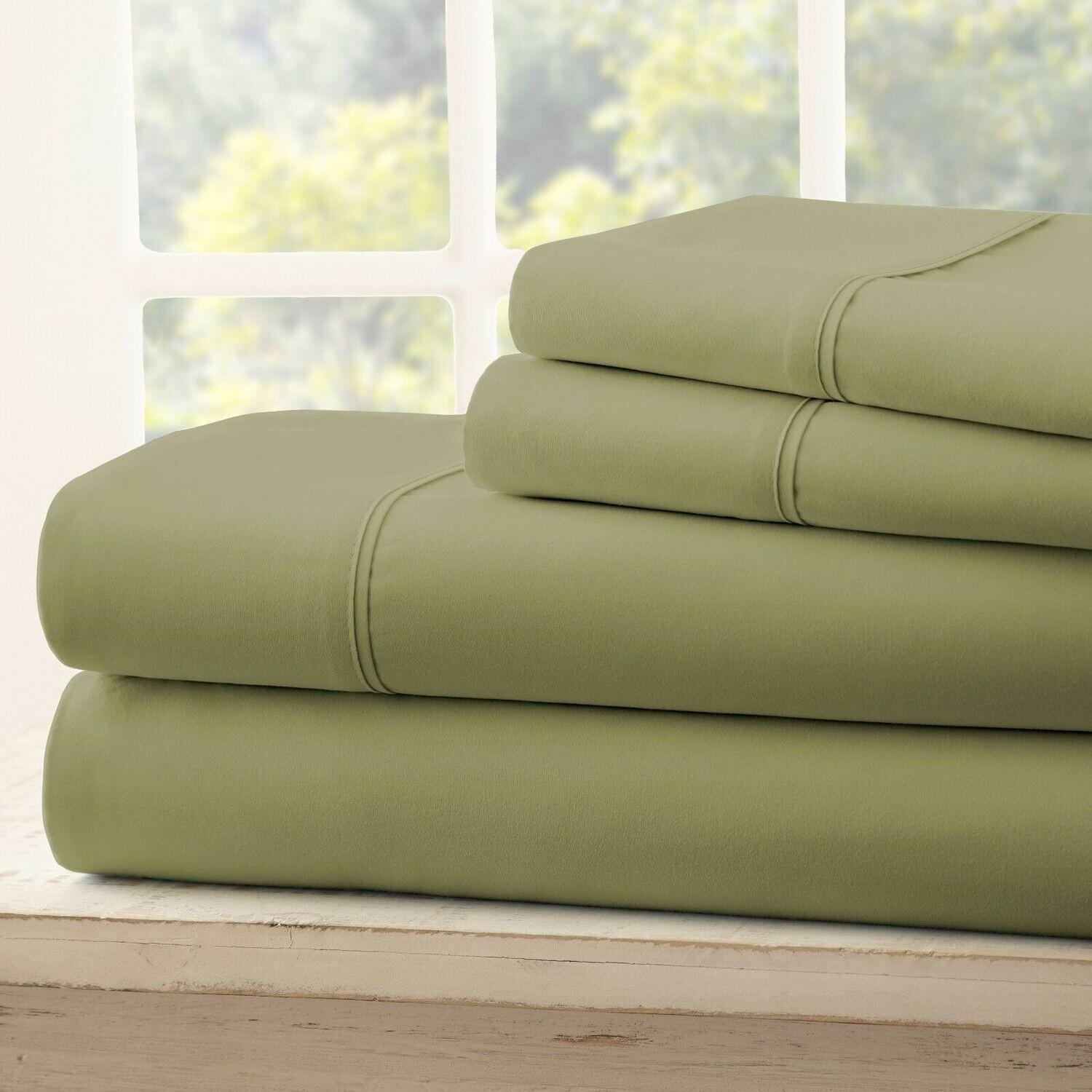 Egyptian Comfort 4 Piece Deep Pocket Bed Sheet Set - Hypoallergenic Wrinkle Free