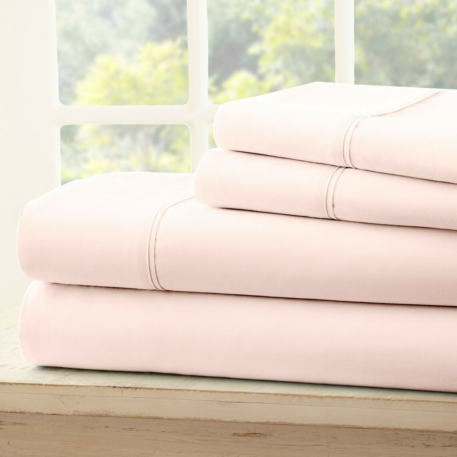 Egyptian Comfort 4 Piece Deep Pocket Bed Sheet Set - Hypoallergenic Wrinkle Free