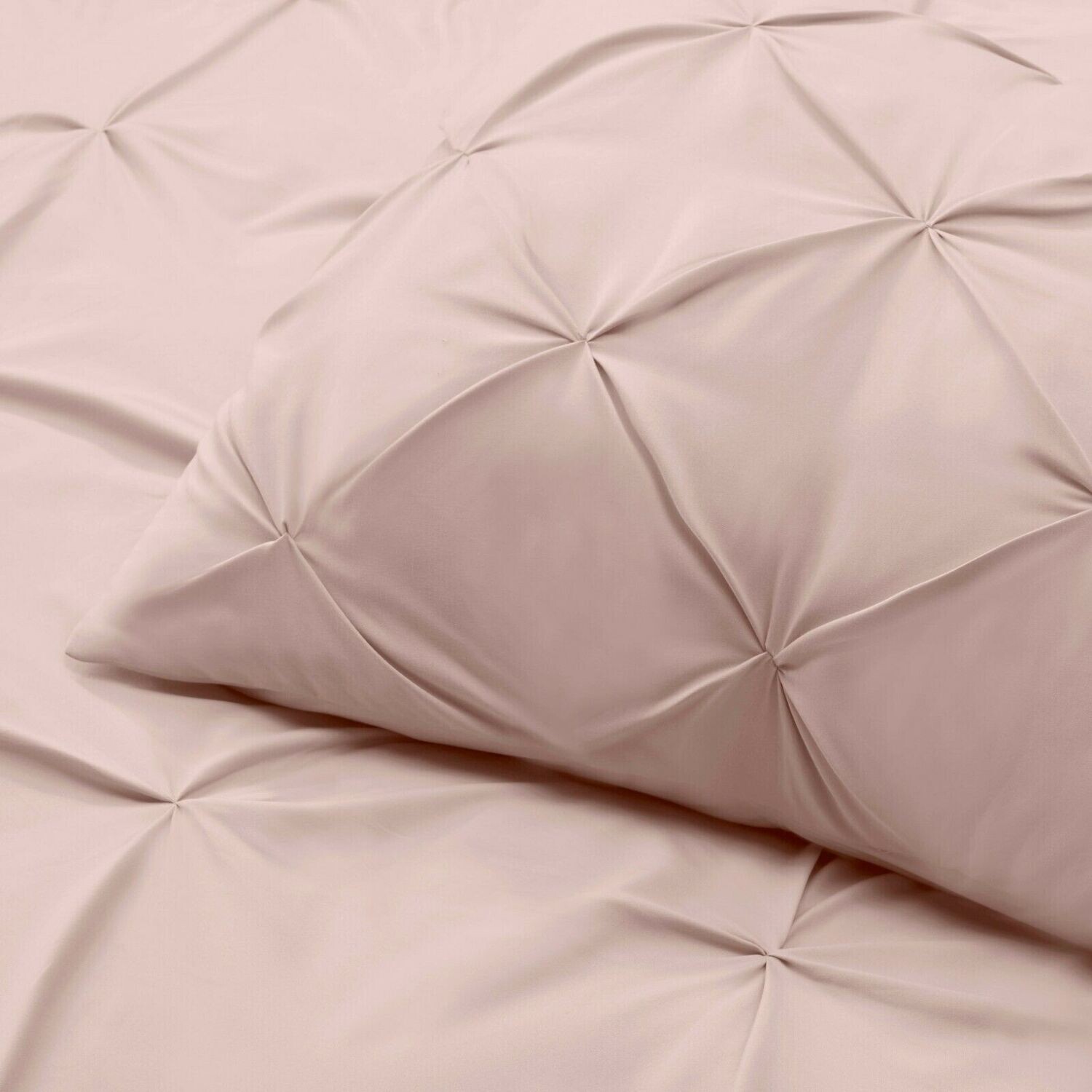 Pinch Pleated Duvet Cover Set Luxurious Premium Quality Cover for Comforter