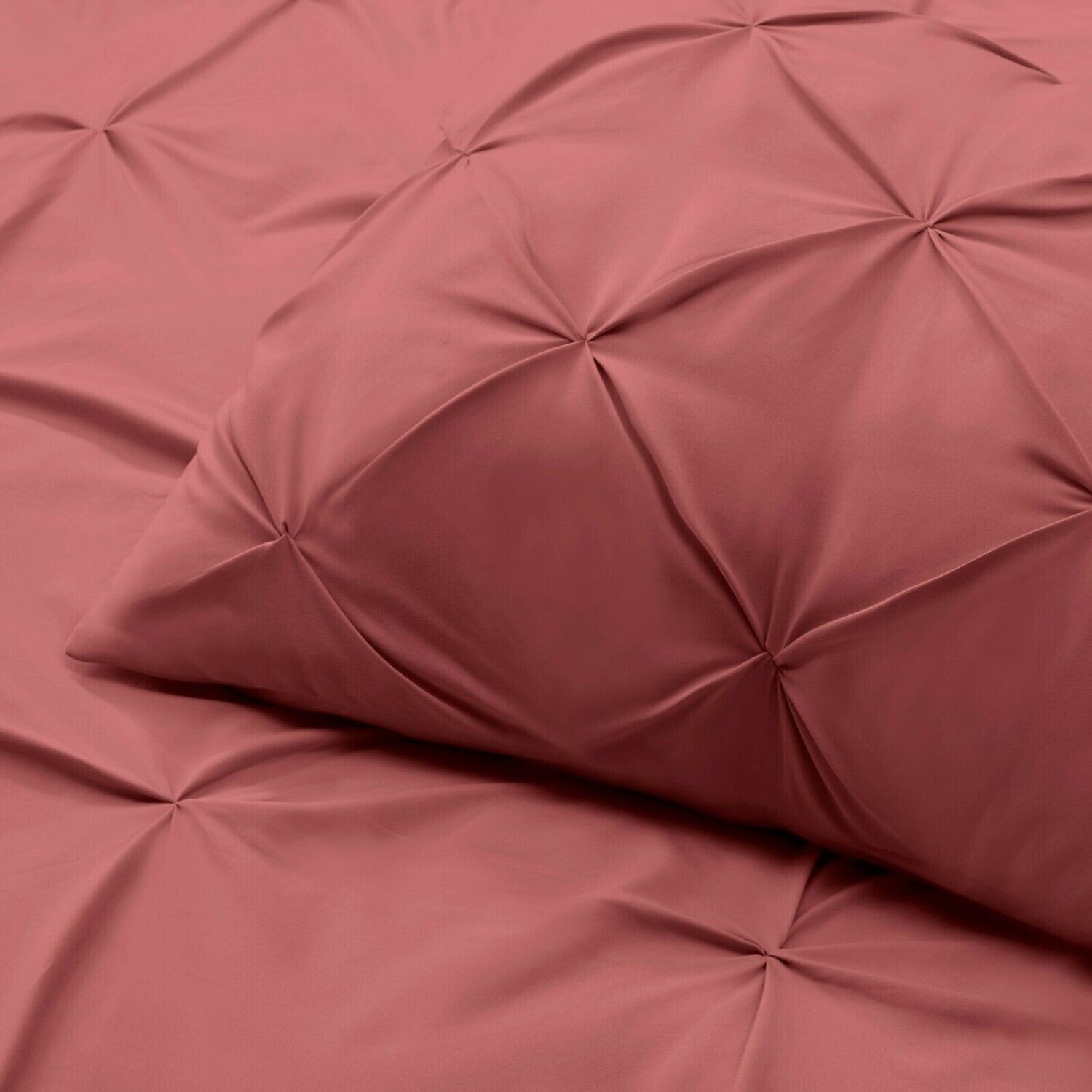 Pinch Pleated Duvet Cover Set Luxurious Premium Quality Cover for Comforter