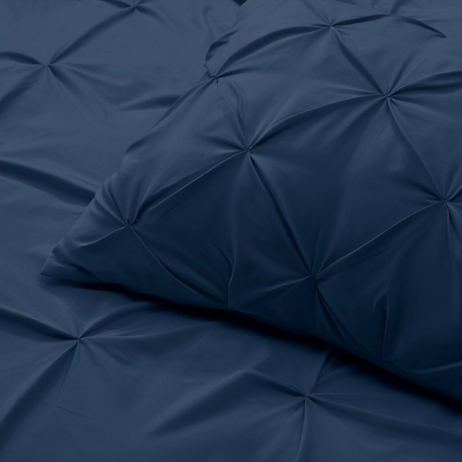 Pinch Pleated Duvet Cover Set Luxurious Premium Quality Cover for Comforter