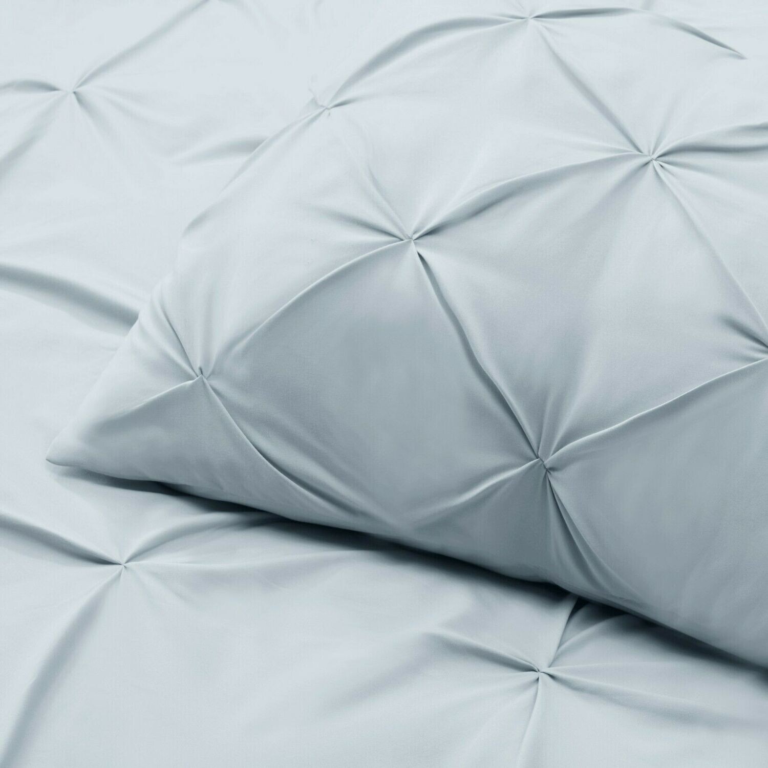 Pinch Pleated Duvet Cover Set Luxurious Premium Quality Cover for Comforter