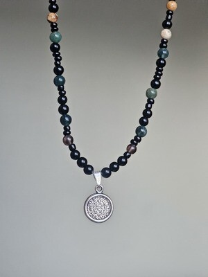 "Disk of Phaistos" necklace