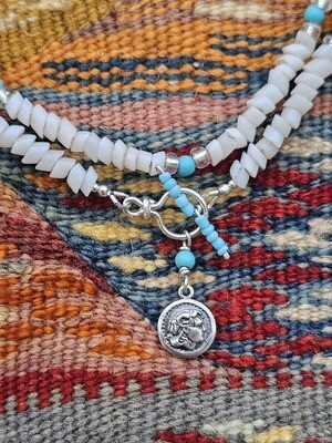 "Drachma" wrap bracelet/necklace