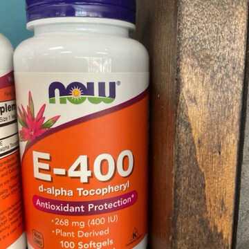 E-400 IU D-Alpha Tocopherol Acetate (100 Gels)