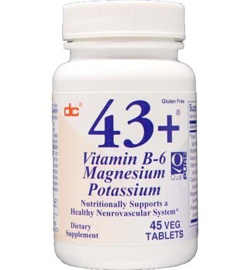 43+ Vit B6 Mag Potassium 250 tablets