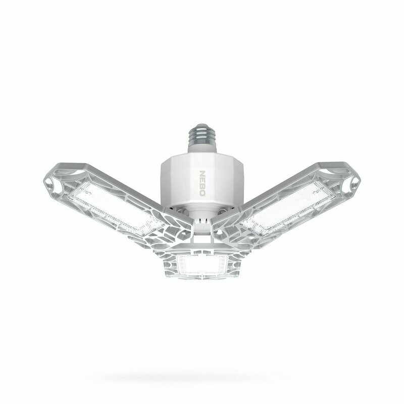 60 watt bulb replacement with 3 flexable arms at 6000 lumens