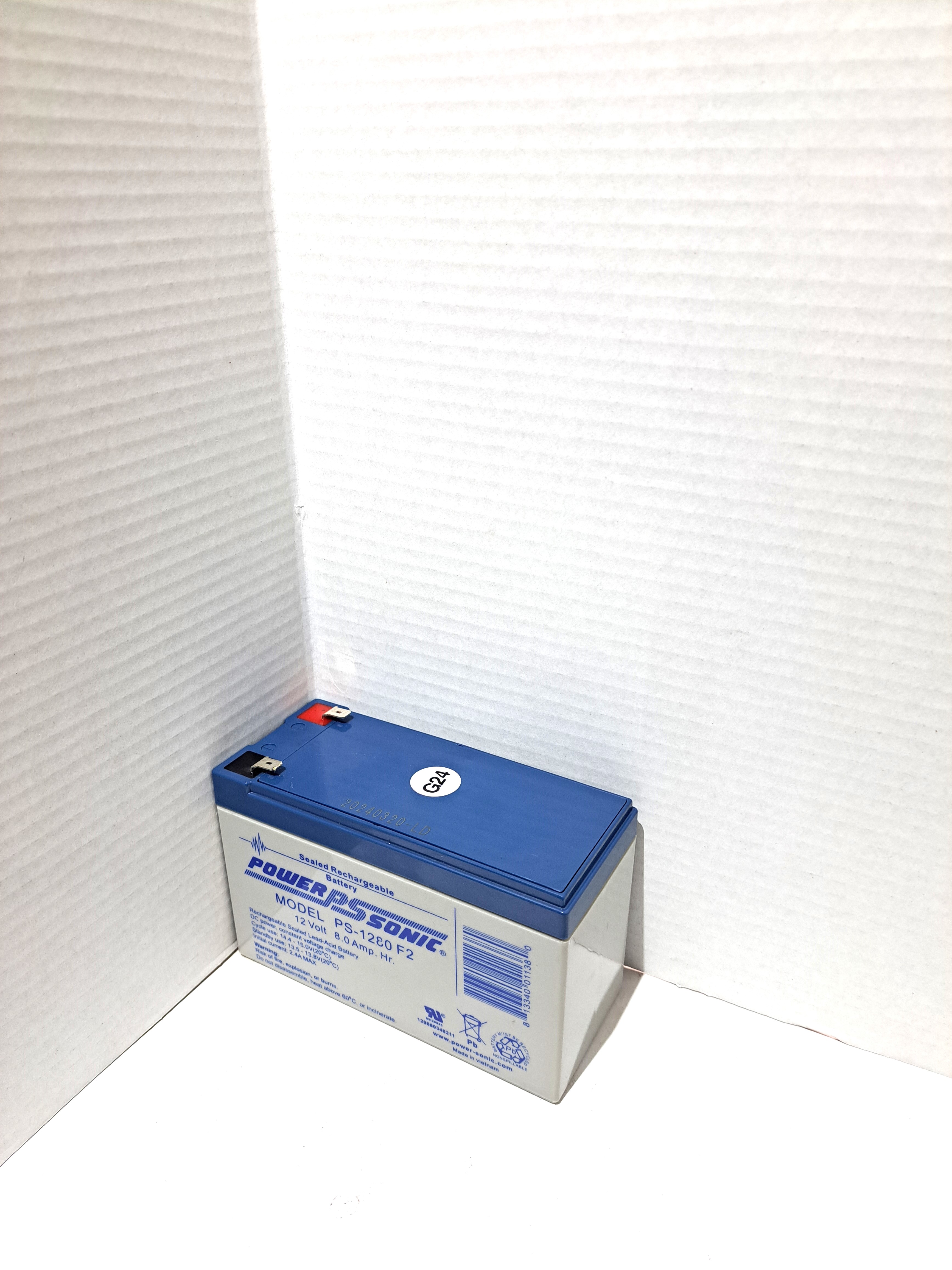 Powersonic PS-1280 / F2 12V 8AH Utility Battery