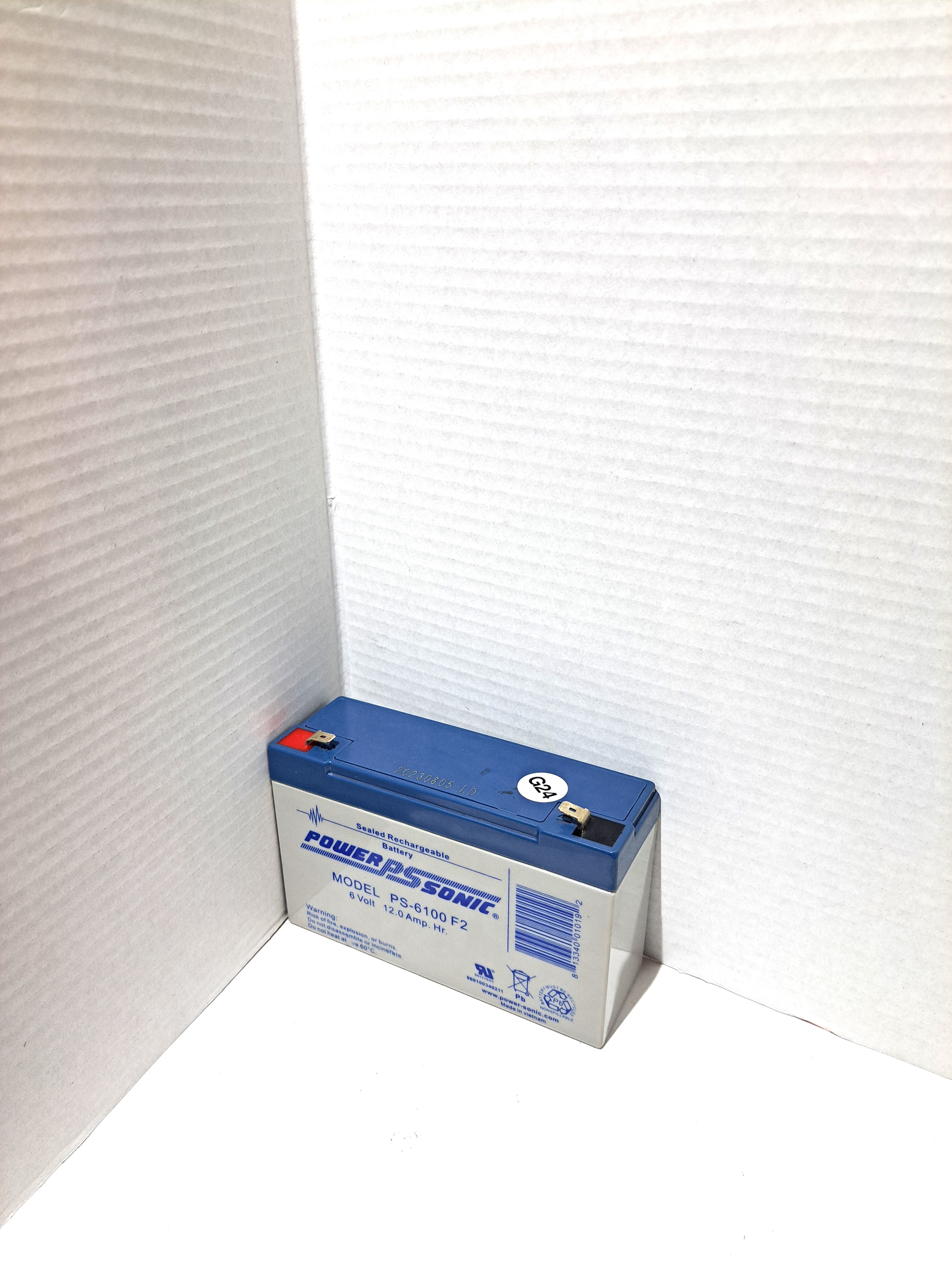 Powersonic PS-6100 / F2 6V 12AH Utility Battery