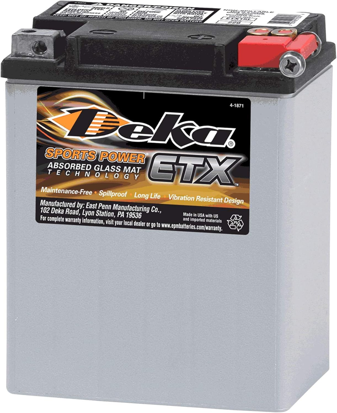 Deka ETX15L AGM Powersport Battery 