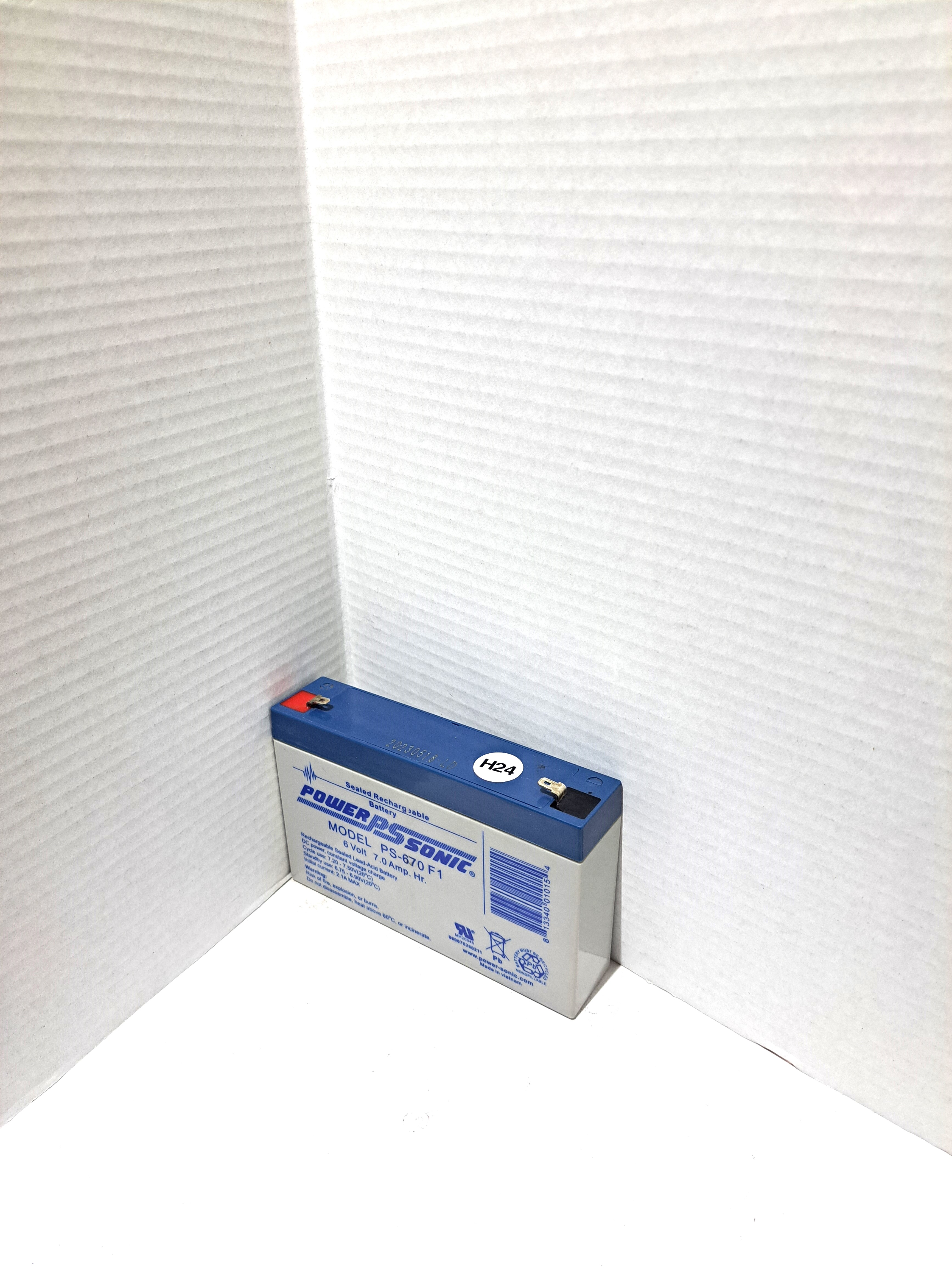 Powersonic PS-670 6V 7AH Utility Battery