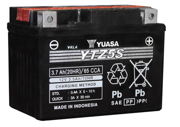 Yuasa YTZ5S-BS High Performance Powersports Battery 