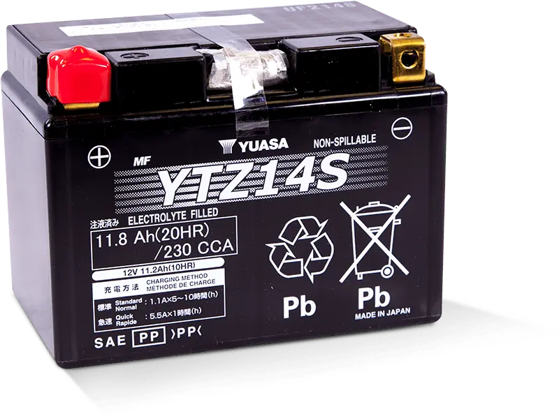 Yuasa YTZ14-S High Performance Powersports Battery 