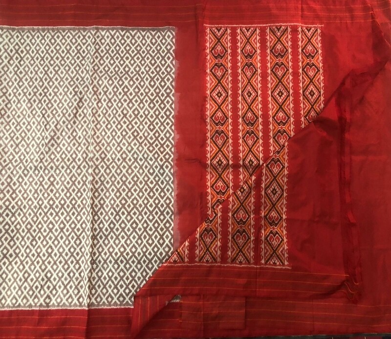 Single ikkat patola pure silk saree