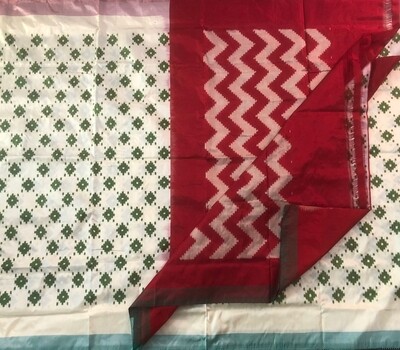 Single ikkat patola pure silk saree