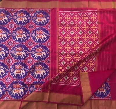 Single ikkat patola pure silk saree