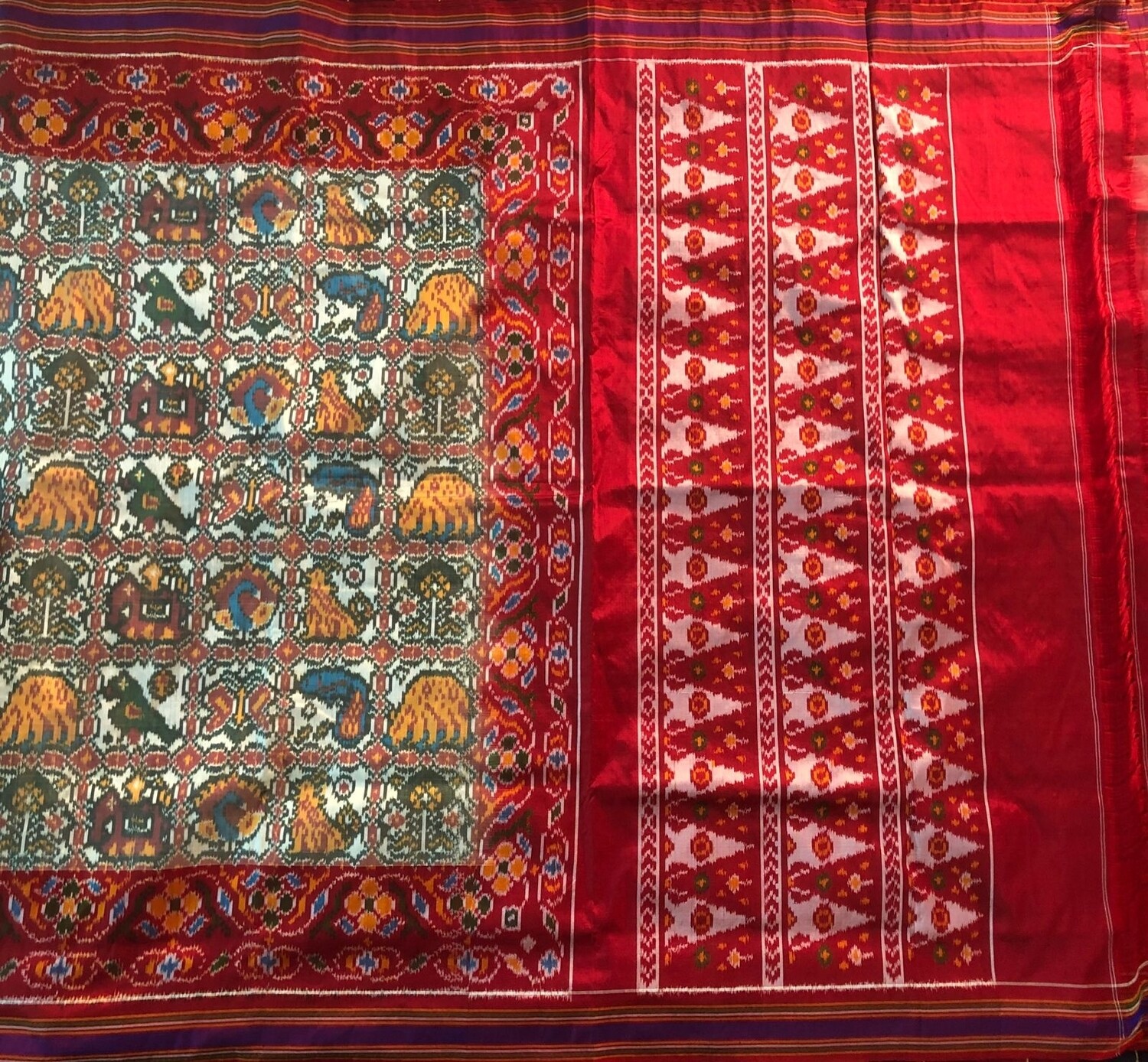 Single ikkat patola pure silk saree