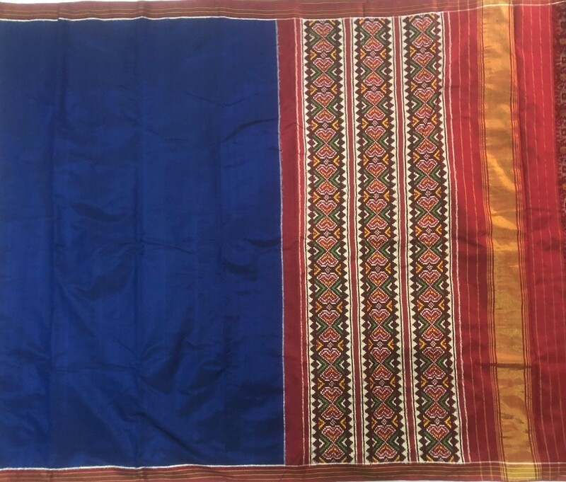 Double ikkat patola pure silk saree