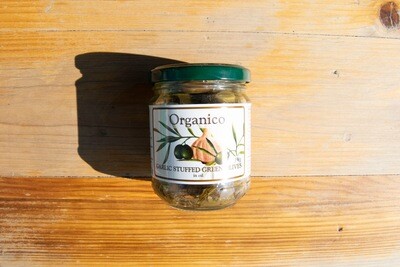 Organico Garlic Stuffed Green Olives