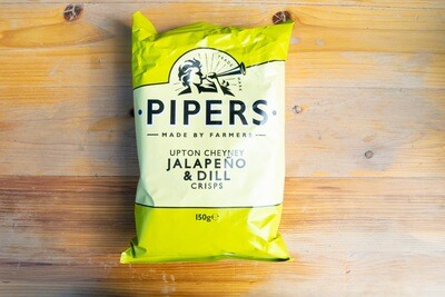 Pipers Crisps Jalapeno and Dill