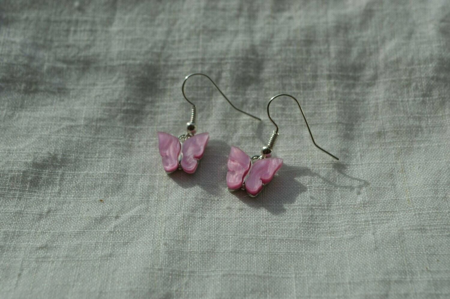 You give me butterflies Bright pink silver
