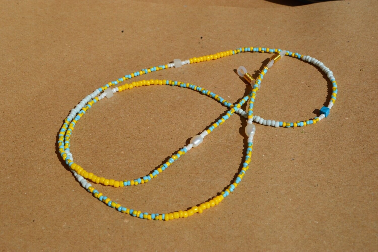 Zonnebril koordje blue yellow