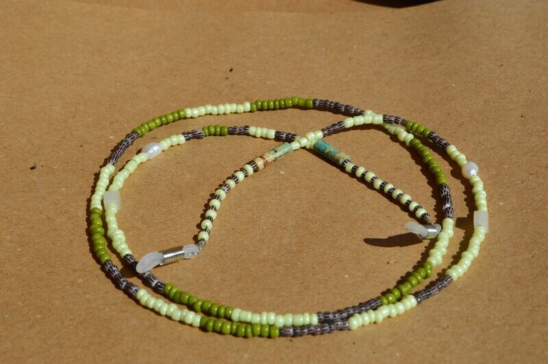 Zonnebril koordje light green / green
