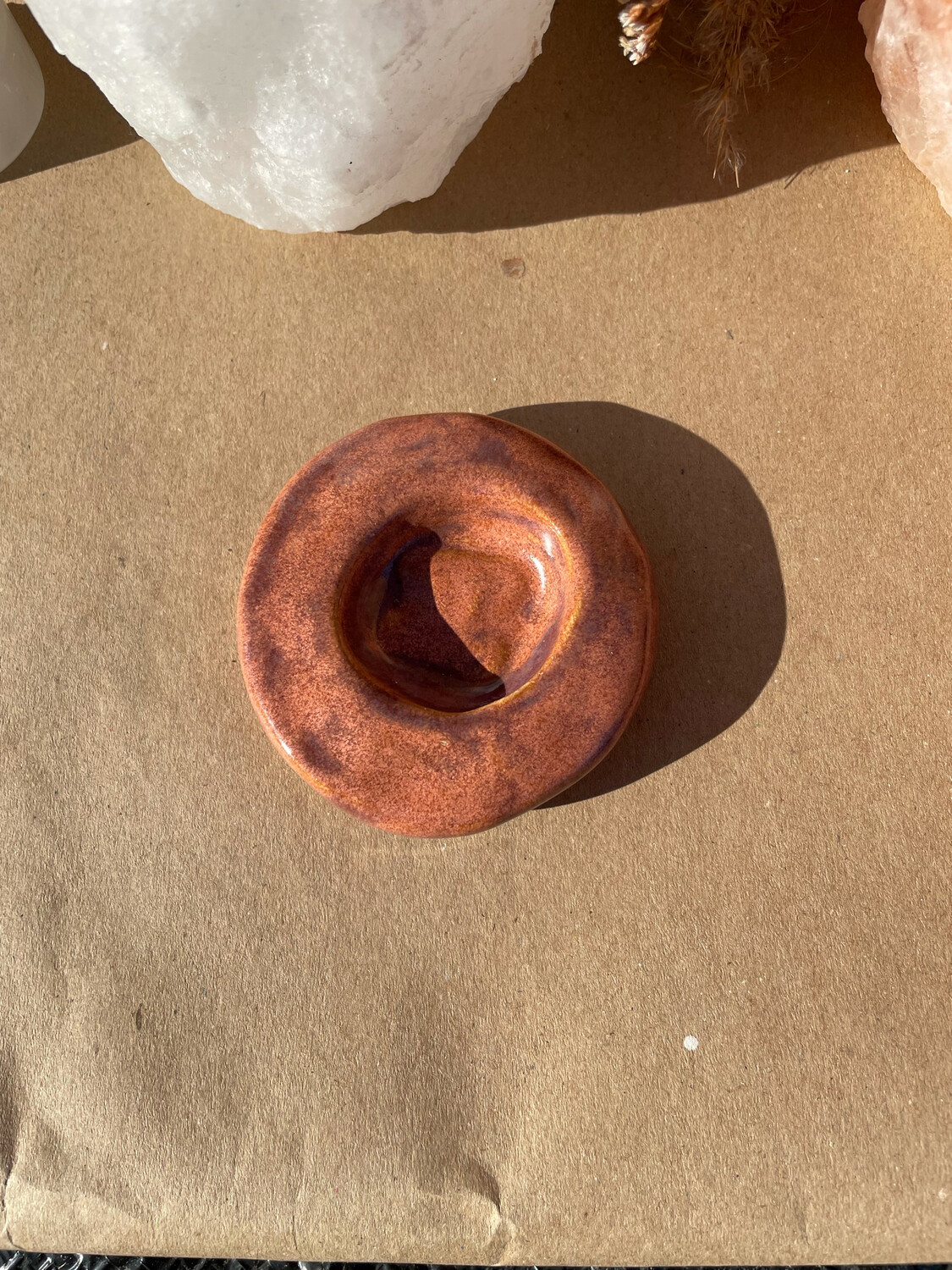 Red Candle Holder