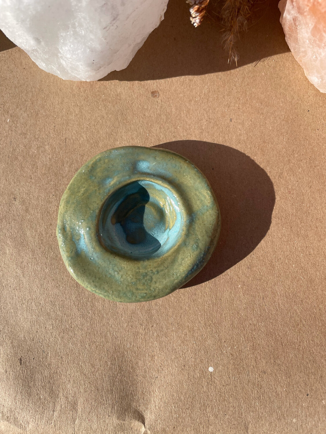 Blue Candle Holder