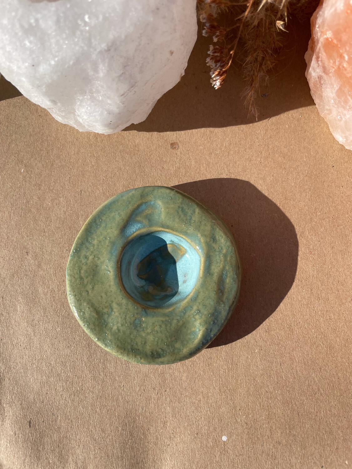 Blue Candle Holder