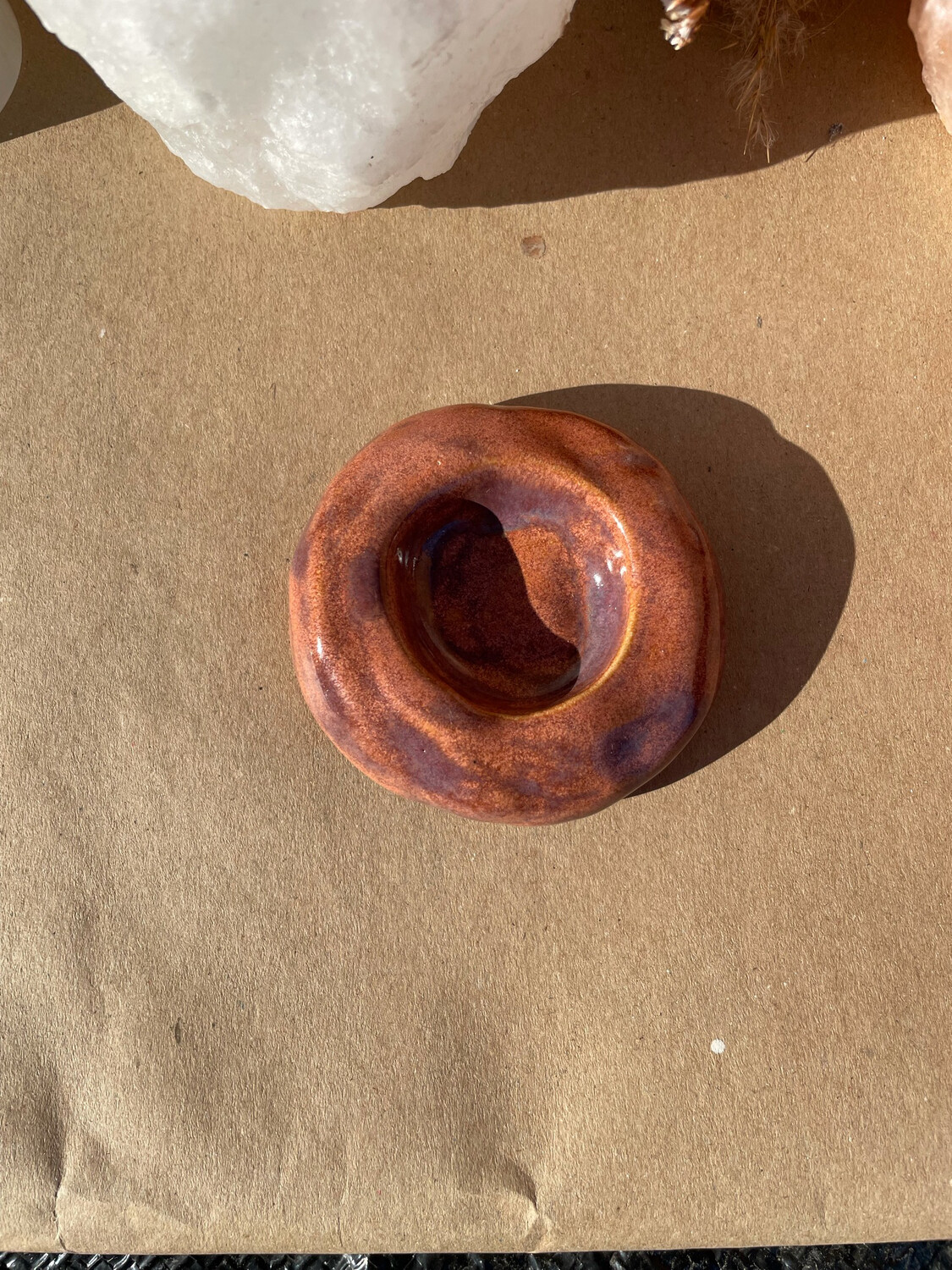 Red Candle Holder