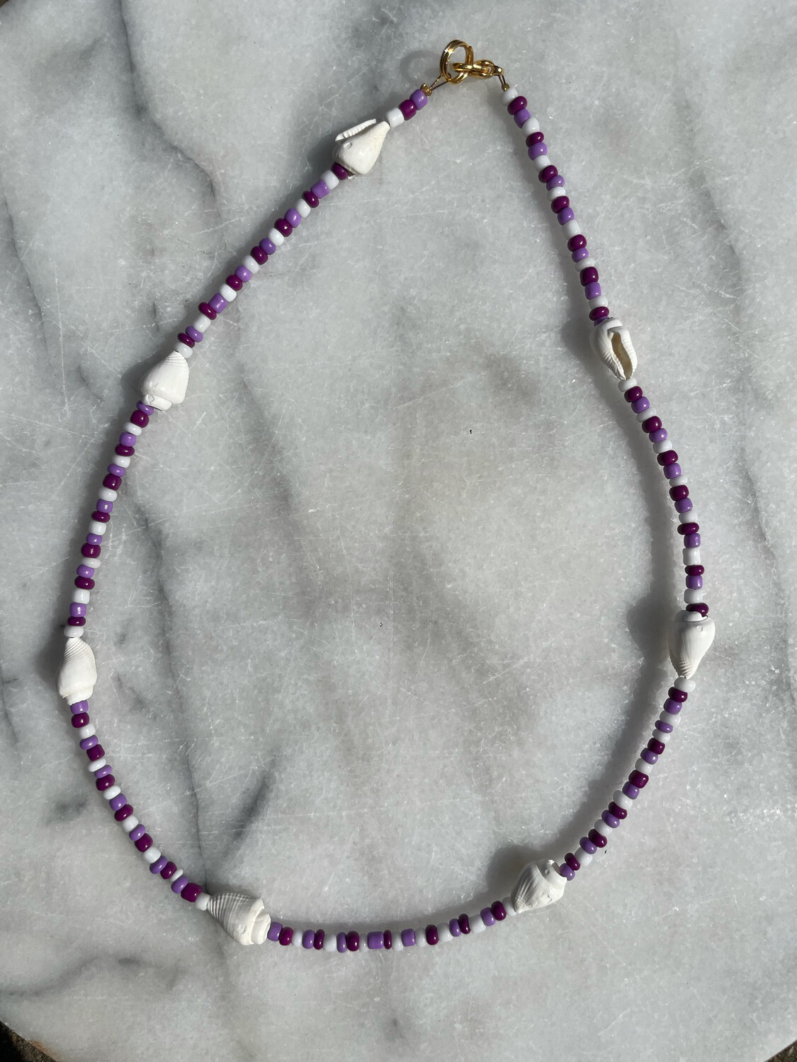 Purple Shell Necklace