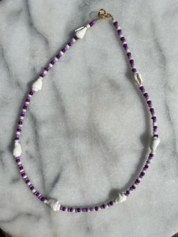 Purple Shell Necklace
