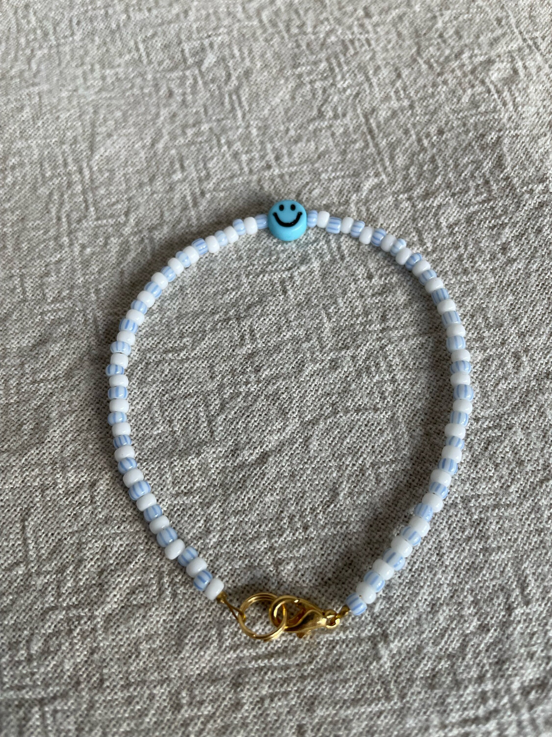 Blue Smiley Bracelet