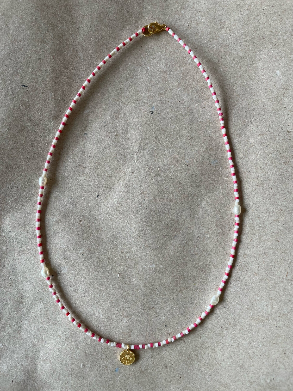 The Red Coin Necklace In Gold