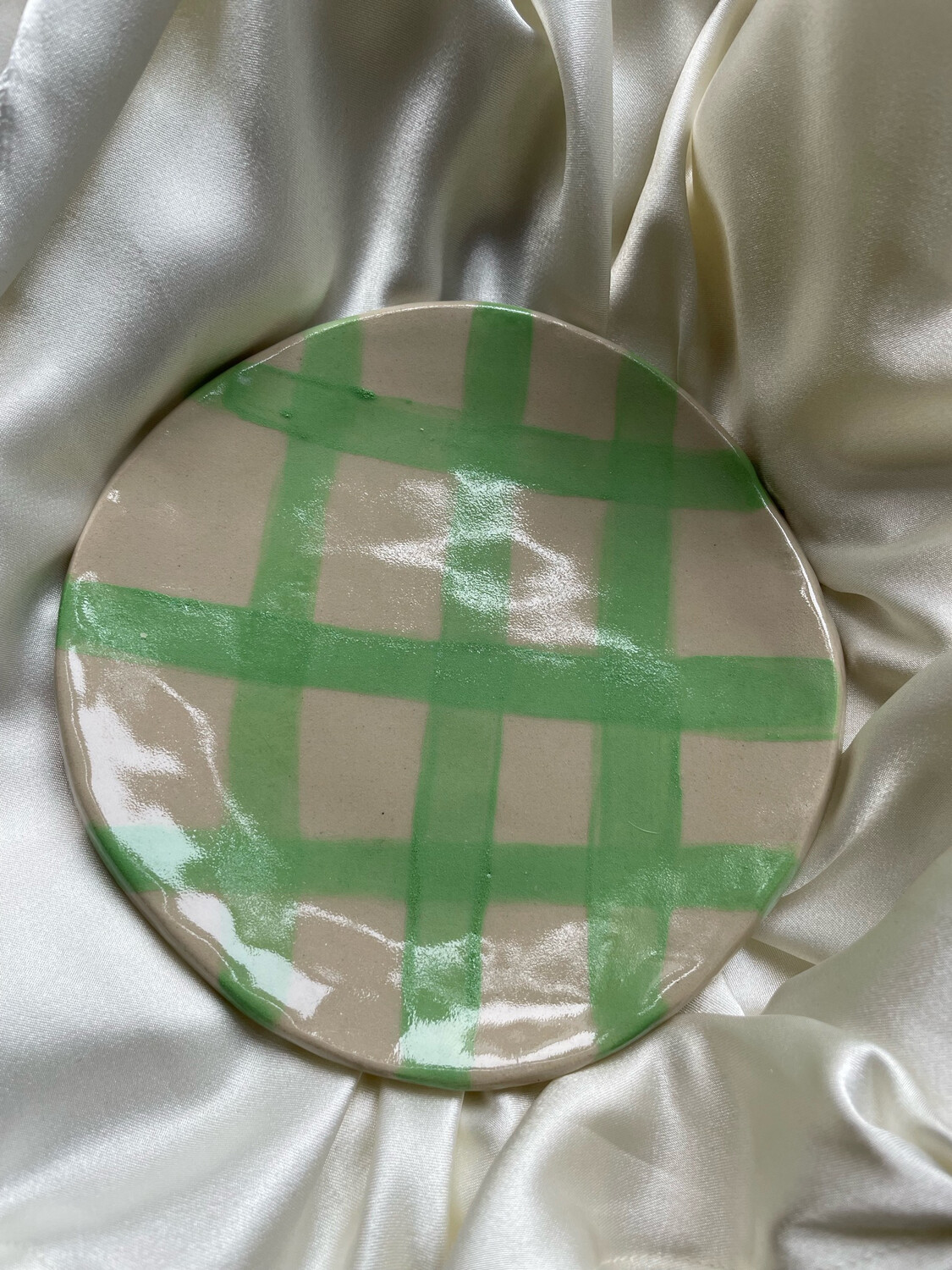 Small Gingham Plate 1