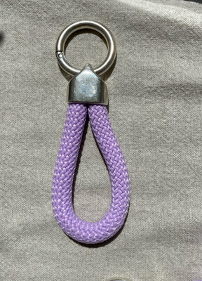 Key Chain Purple Silver