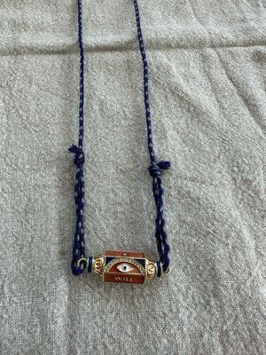 Eye will blue necklace