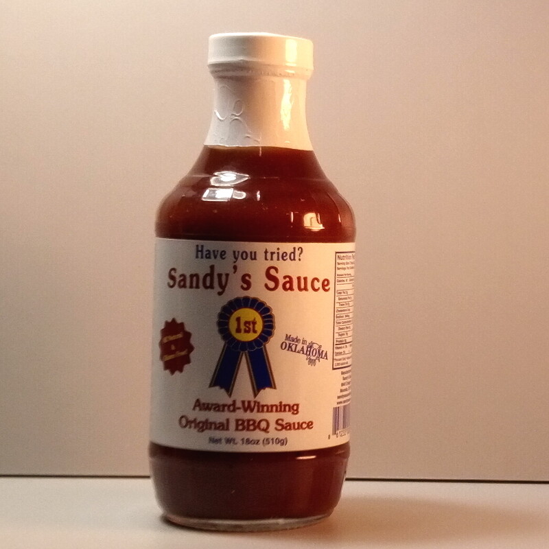 Sandy's Sauce - Original BBQ Sauce - 18oz bottle