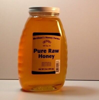 McGhee Honey - Pure Raw Honey - 32oz. jar