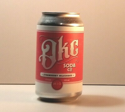 OKC Soda - Strawberry Milkshake - 12 fl. oz.