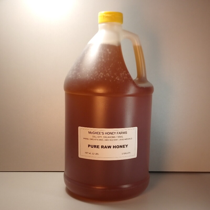McGhee Honey - Pure Raw Honey - Gallon Jug